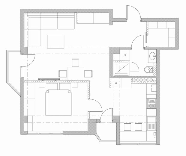 Фото из портфолио Квартира в Сочи – фотографии дизайна интерьеров на INMYROOM