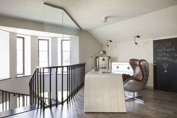 Фотография: Кабинет в стиле Лофт, Современный, Дом, Проект недели, Московская область, 4 и больше, Более 90 метров, #эксклюзивныепроекты, Виктория Барановская, Истра – фото на INMYROOM