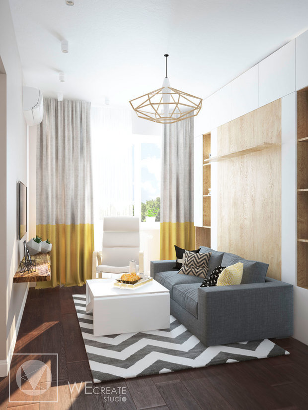 Фото из портфолио Smart-квартира в скандинавском стиле – фотографии дизайна интерьеров на INMYROOM