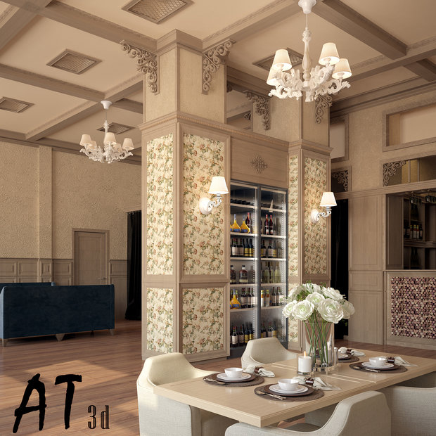Фото из портфолио Ресторанная визуализация – фотографии дизайна интерьеров на INMYROOM