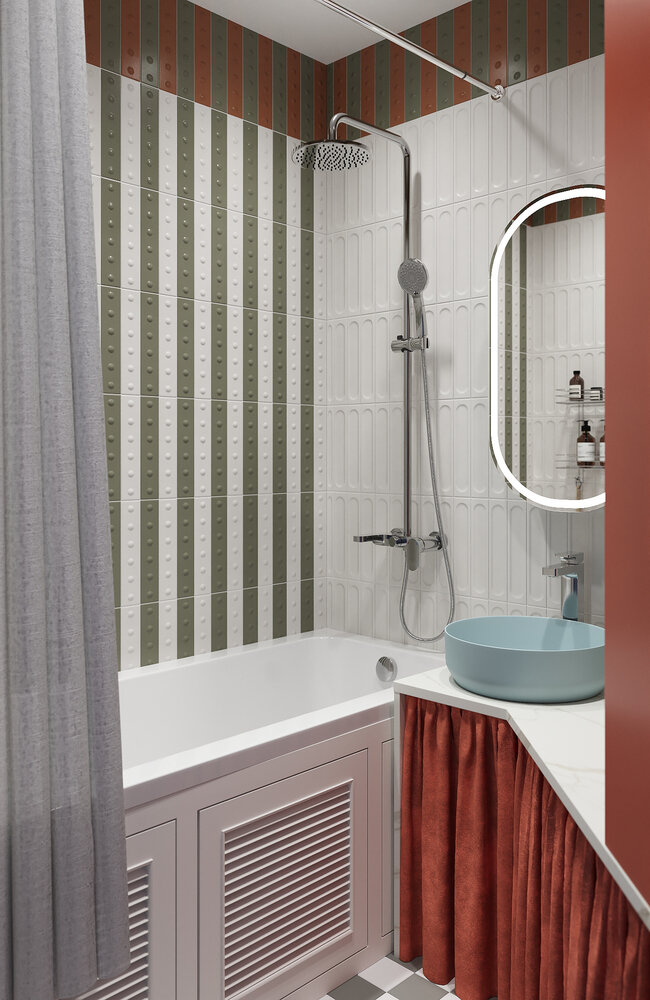 Фотография: Ванная в стиле Современный, Эклектика, Квартира, Проект дня, Санкт-Петербург, Ирина Собыленская, Панельный дом, 3 комнаты, 40-60 метров, 60-90 метров – фото на INMYROOM Фотография: Ванная в стиле Современный, Эклектика, Квартира, Проект дня, Санкт-Петербург, Ирина Собыленская, Панельный дом, 3 комнаты, 40-60 метров, 60-90 метров – фото на INMYROOM