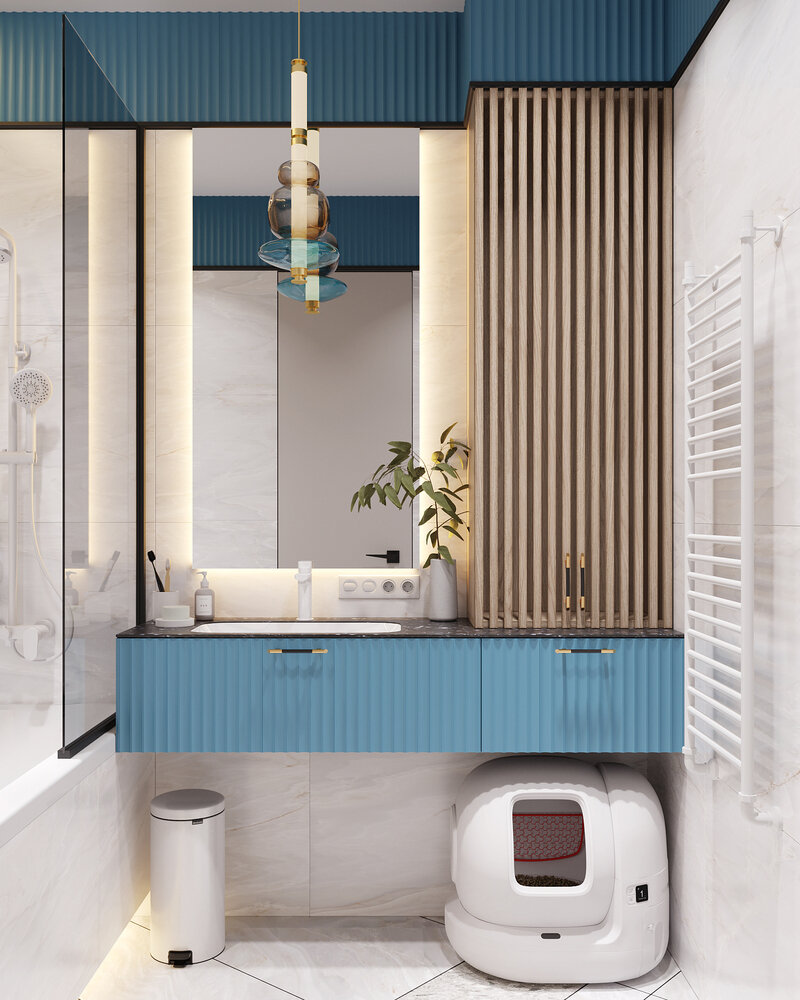 Фотография: Ванная в стиле Современный, Квартира, Проект недели, Санкт-Петербург, 3 комнаты, Более 90 метров, Виктория Вишневская – фото на INMYROOM Фотография: Ванная в стиле Современный, Квартира, Проект недели, Санкт-Петербург, 3 комнаты, Более 90 метров, Виктория Вишневская – фото на INMYROOM