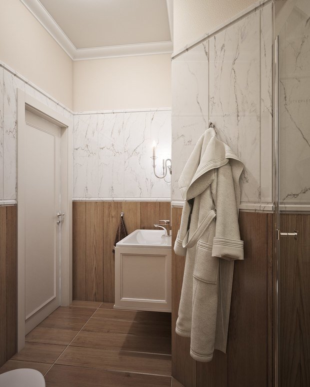 Фотография: Ванная в стиле Прованс и Кантри, Классический, Современный, Дом, Проект недели, интерьер кабинета, кухня-гостиная дизайн, Челябинск, Валерия Стенникова, Insomnia, американский стиль – фото на INMYROOM