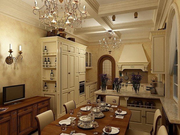 Фото из портфолио Кухня в загородном доме. – фотографии дизайна интерьеров на INMYROOM