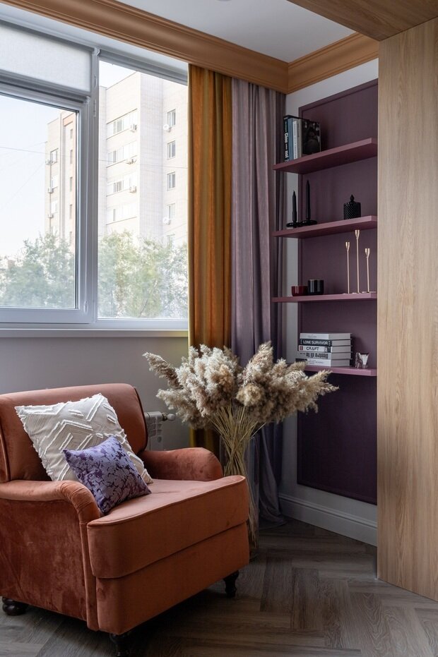 Фотография: Спальня в стиле Современный, Эклектика, Квартира, Проект дня, Казахстан, 3 комнаты, Более 90 метров, Надира Мустафина – фото на INMYROOM