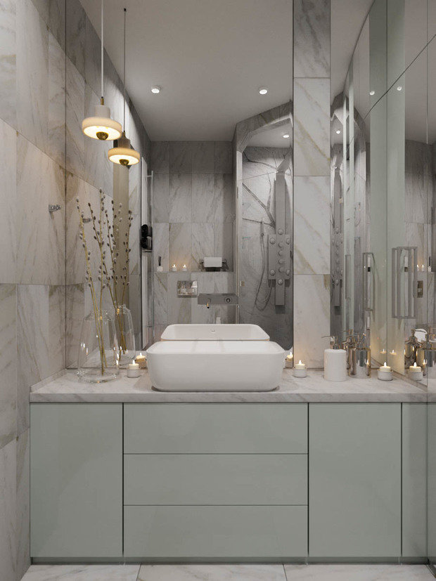 Фото из портфолио Апартаменты в ЖК Авиапарк – фотографии дизайна интерьеров на INMYROOM