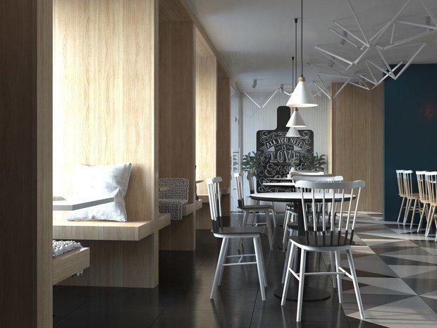 Фото из портфолио МУКА CAFE – фотографии дизайна интерьеров на INMYROOM