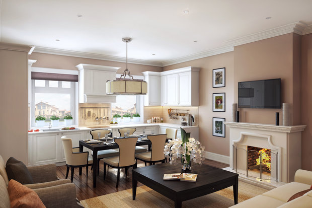 Фото из портфолио Таунхаус 120 м2 в поселке "Бристоль" – фотографии дизайна интерьеров на INMYROOM