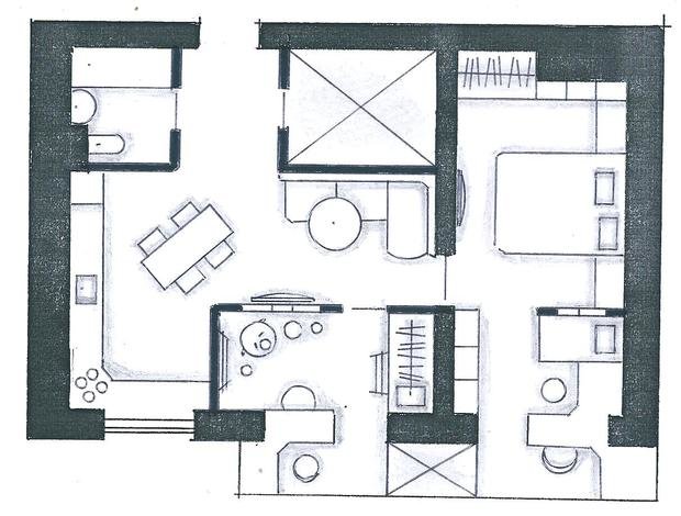Фото из портфолио Мои перепланировки – фотографии дизайна интерьеров на INMYROOM