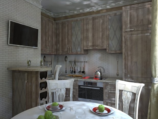 Фотография: Кухня и столовая в стиле Прованс и Кантри – фото на INMYROOM