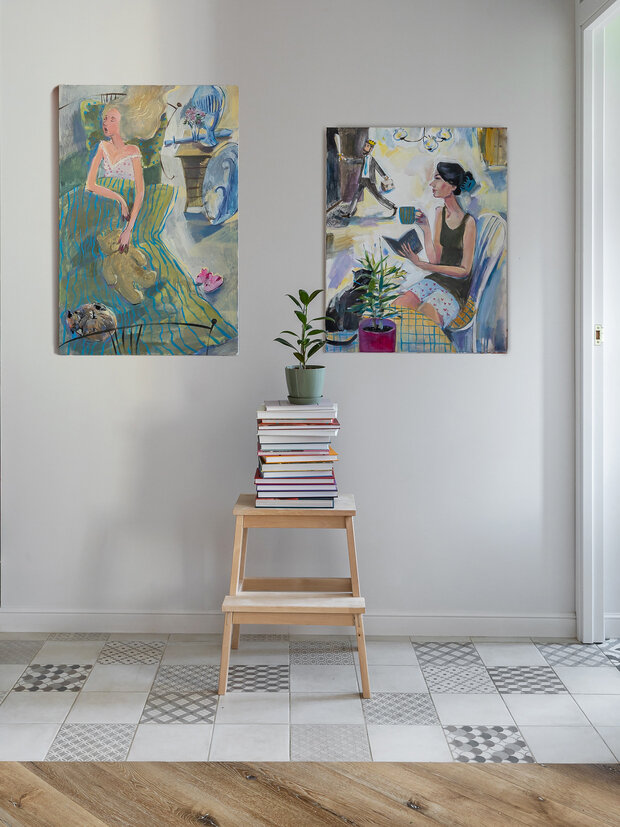 Фотография: Прихожая в стиле Современный, Эклектика, Винтажный, Малогабаритная квартира, Квартира, Проект дня, Беларусь, Минск, Хрущевка, Кирпичный дом, 2 комнаты, 40-60 метров, Эльвира Мисюро – фото на INMYROOM