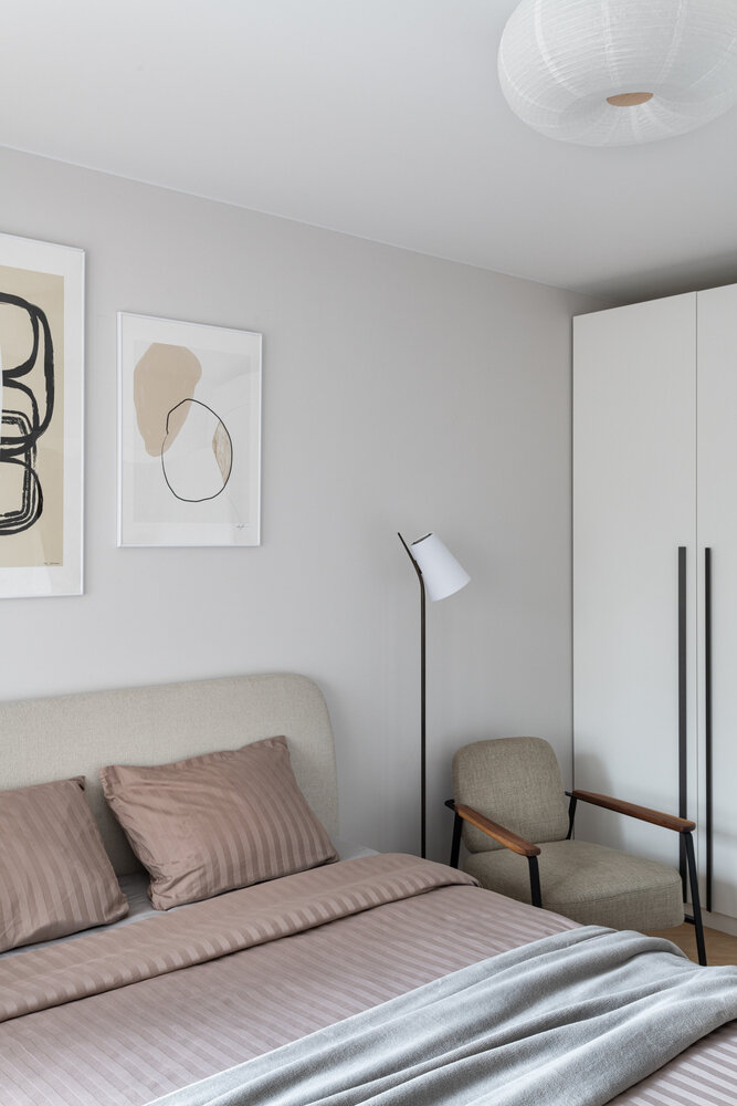 Фотография: в стиле , Современный, Квартира, Проект недели, Москва, Хрущевка, Кирпичный дом, 2 комнаты, 40-60 метров, Любовь Пивоварова – фото на INMYROOM