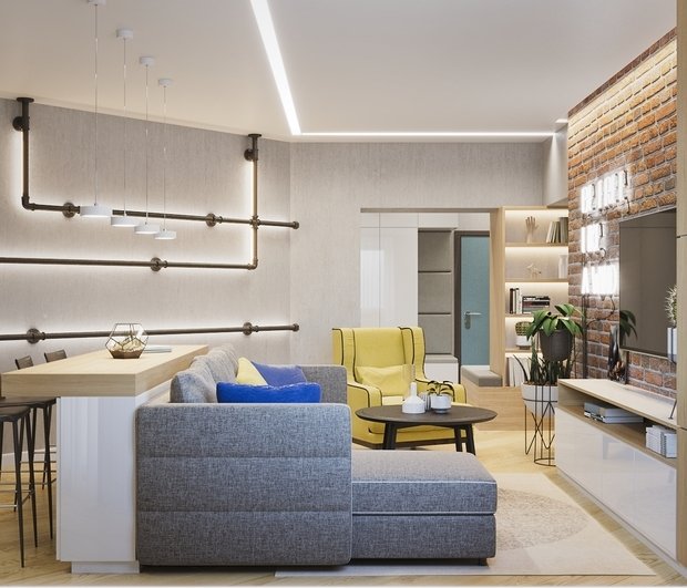 Фото из портфолио Проект трехкомнатной квартиры в Ельцове, Новосибирск – фотографии дизайна интерьеров на INMYROOM