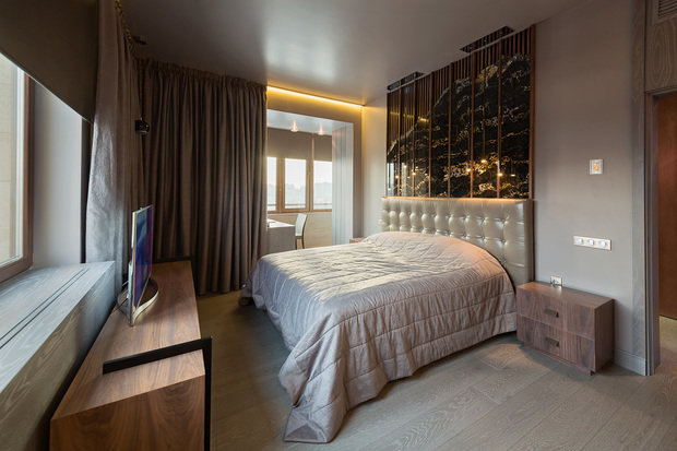 Фотография: Спальня в стиле Лофт, Современный, Квартира, Дома и квартиры, Проект недели, Москва – фото на INMYROOM