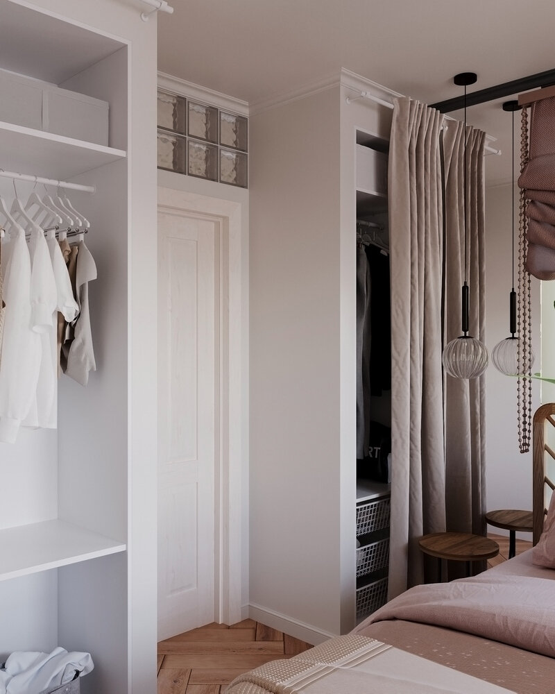 Фотография: Спальня в стиле Современный, Квартира, Проект дня, Санкт-Петербург, 3 комнаты, 60-90 метров, Анастасия Струве – фото на INMYROOM Фотография: Спальня в стиле Современный, Квартира, Проект дня, Санкт-Петербург, 3 комнаты, 60-90 метров, Анастасия Струве – фото на INMYROOM