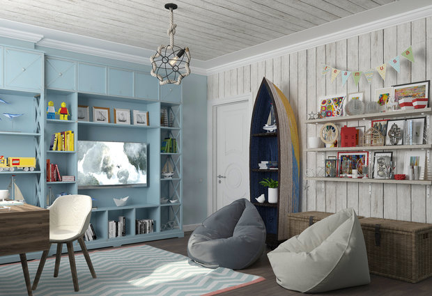 Фото из портфолио Игровая комната "Adrenalin" – фотографии дизайна интерьеров на INMYROOM