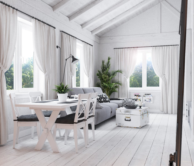 Фото из портфолио Дом для ПМЖ всего 67 кв.м. – фотографии дизайна интерьеров на INMYROOM