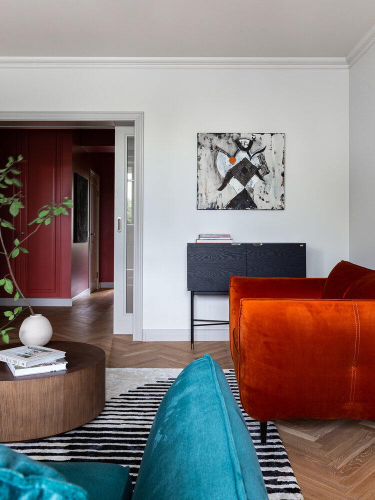 Фотография: Гостиная в стиле Современный, Квартира, Проект дня, Минск, Кирпичный дом, 3 комнаты, современная классика с элементами арт-деко, Алеся Вусевич – фото на INMYROOM Фотография: Гостиная в стиле Современный, Квартира, Проект дня, Минск, Кирпичный дом, 3 комнаты, современная классика с элементами арт-деко, Алеся Вусевич – фото на INMYROOM