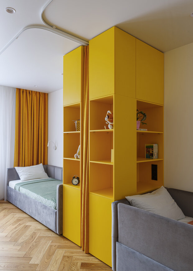 Фотография: Детская в стиле Современный, Эклектика, Квартира, Проект дня, Воронеж, 3 комнаты, Более 90 метров, Олеся Логунова, Полина Пешкова, Collage.Studio – фото на INMYROOM