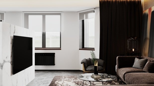 Фото из портфолио Жилой дом в Москве 240 m2 – фотографии дизайна интерьеров на INMYROOM