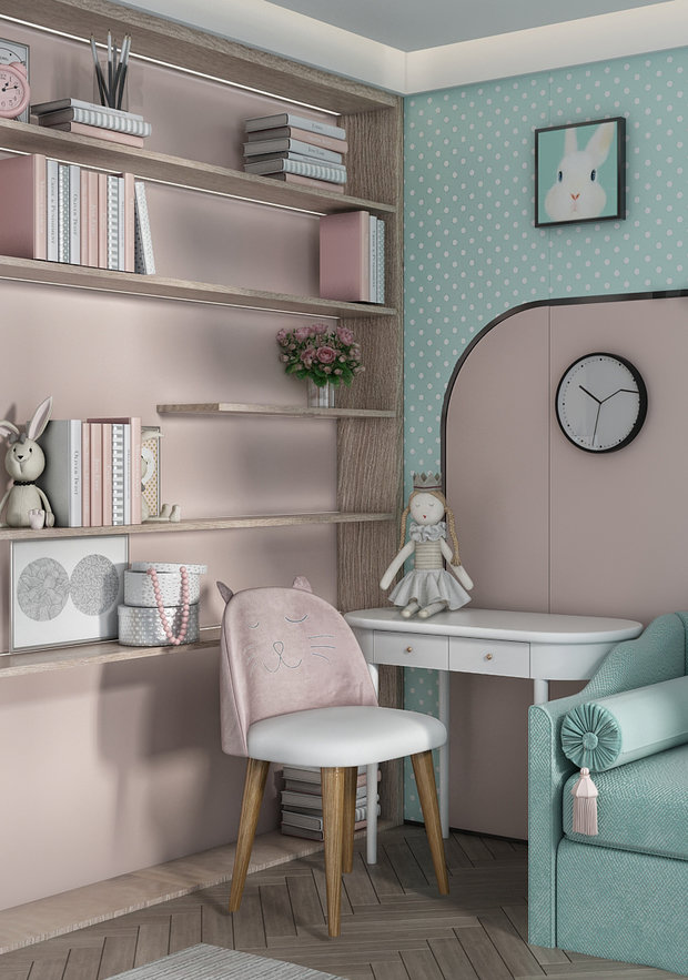 Фото из портфолио Детская комната  "Цвет океана" – фотографии дизайна интерьеров на INMYROOM