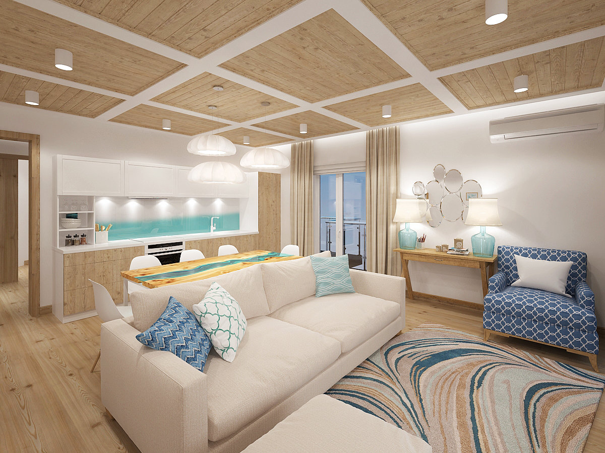 Фото из портфолио Квартира в г.Сочи, 97 кв.м. – фотографии дизайна интерьеров на INMYROOM Фото из портфолио Квартира в г.Сочи, 97 кв.м. – фотографии дизайна интерьеров на INMYROOM