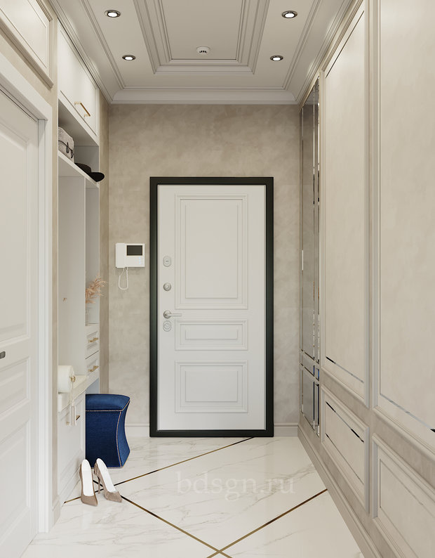 Фото из портфолио Неоклассика с трендовыми вставками в "Воронцовском парке" – фотографии дизайна интерьеров на INMYROOM