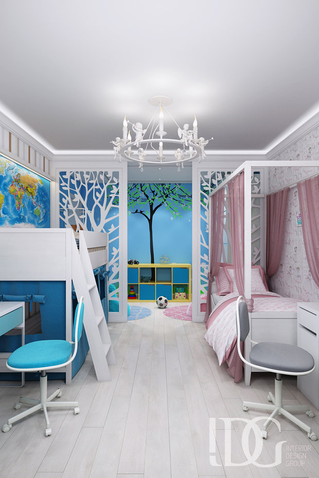 Фото из портфолио Стильная квартира для большой семьи в Ближнем Переделкино – фотографии дизайна интерьеров на INMYROOM