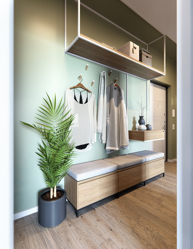 Фотография: Прихожая в стиле Современный, Скандинавский, Квартира, Проект недели, Санкт-Петербург, 3 комнаты, 60-90 метров, Олег Минц – фото на INMYROOM