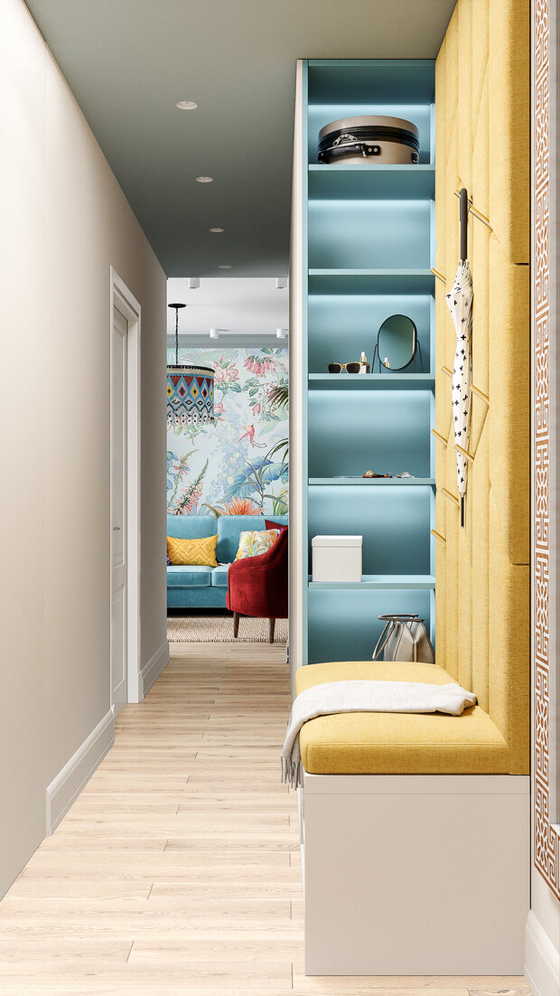 Фотография: Прихожая в стиле Современный, Квартира, Проект недели, Москва, 3 комнаты, 60-90 метров, Inside, Ольга Усачева – фото на INMYROOM