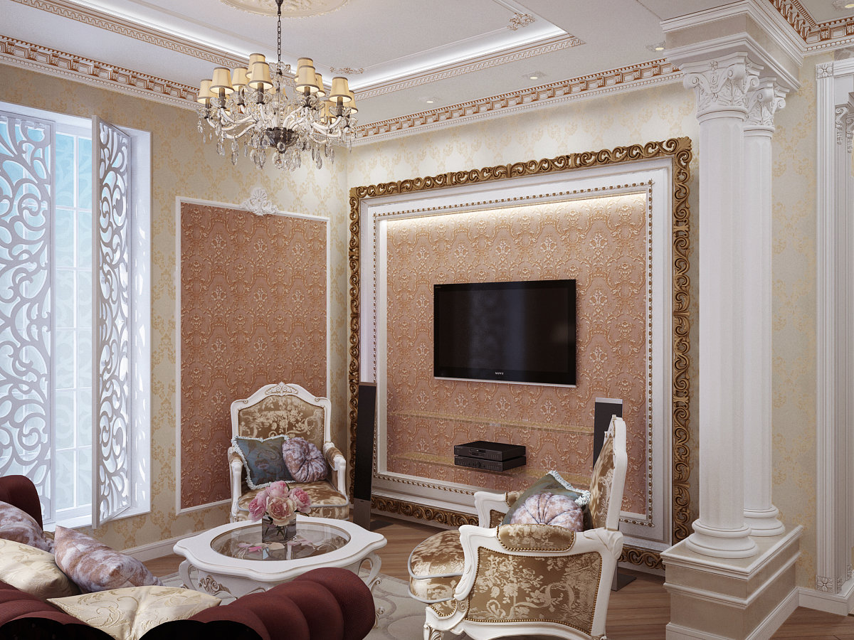 Фото из портфолио Гостиная в классическом стиле – фотографии дизайна интерьеров на INMYROOM Фото из портфолио Гостиная в классическом стиле – фотографии дизайна интерьеров на INMYROOM