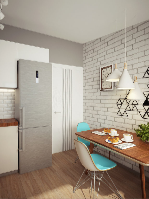 Фото из портфолио Светлая кухня в скандинавском стиле – фотографии дизайна интерьеров на INMYROOM