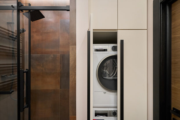 Фотография: Ванная в стиле Современный, Квартира, Проект дня, Москва, 1 комната, 40-60 метров, минимализм, современный, Мария Куймазова – фото на INMYROOM