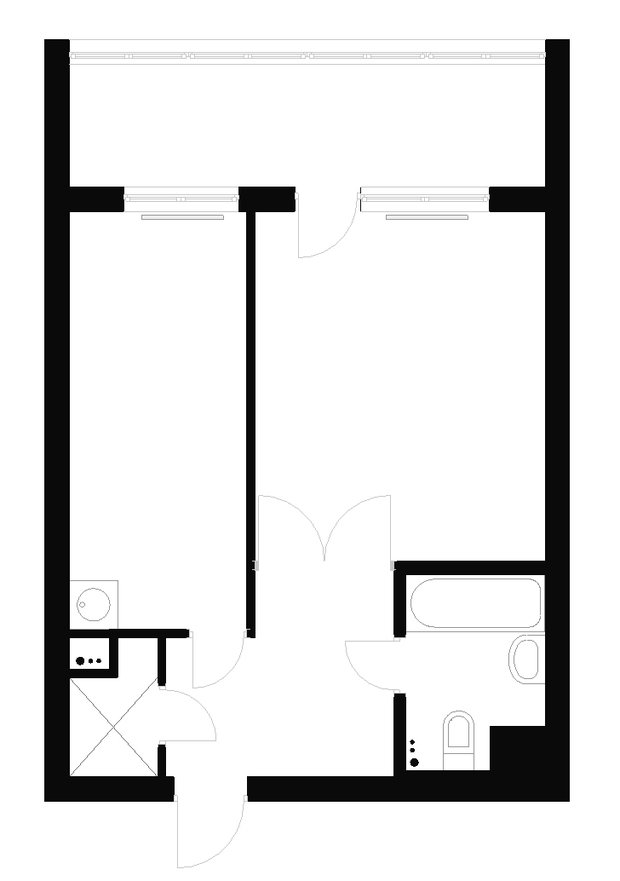 Фотография: Планировки в стиле , Квартира, Дома и квартиры, Переделка – фото на INMYROOM