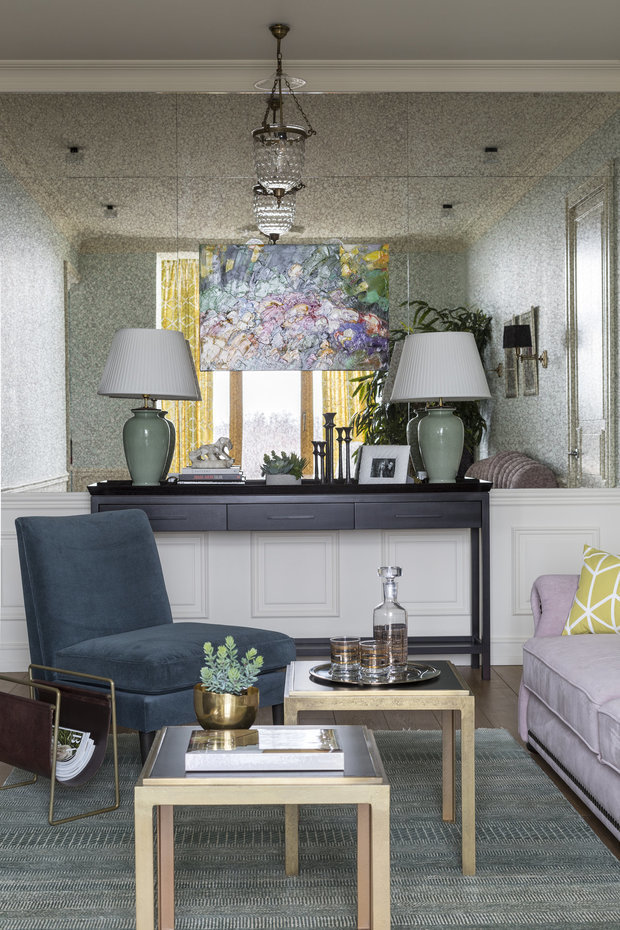 Фотография: Гостиная в стиле Классический, Современный, Декор интерьера, Европласт, лепной декор, молдинги – фото на INMYROOM