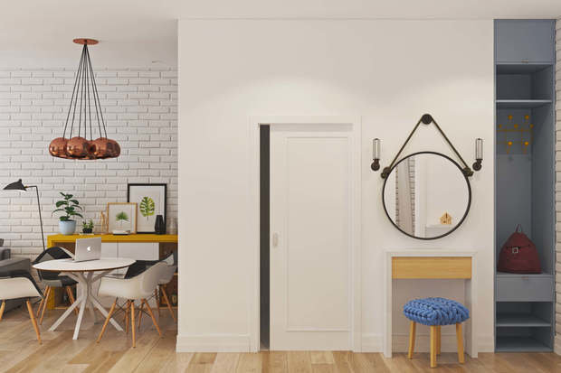 Фотография: Прихожая в стиле Скандинавский, Малогабаритная квартира, Советы, Алексей Иванов, Geometrium – фото на INMYROOM