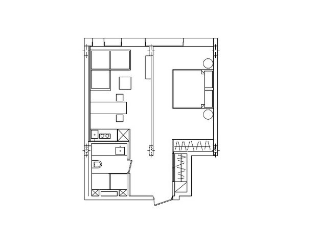Фотография: Планировки в стиле , Малогабаритная квартира, Квартира, Украина, Дома и квартиры – фото на INMYROOM