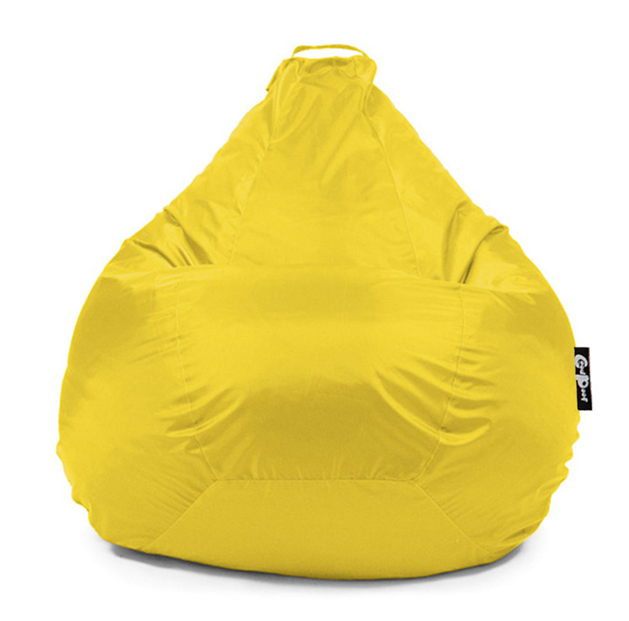 Кресло-мешок Груша XXXXL желтого цвета