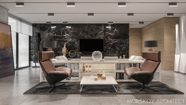 Фото из портфолио Интерьер жилого дома 600 m² – фотографии дизайна интерьеров на INMYROOM