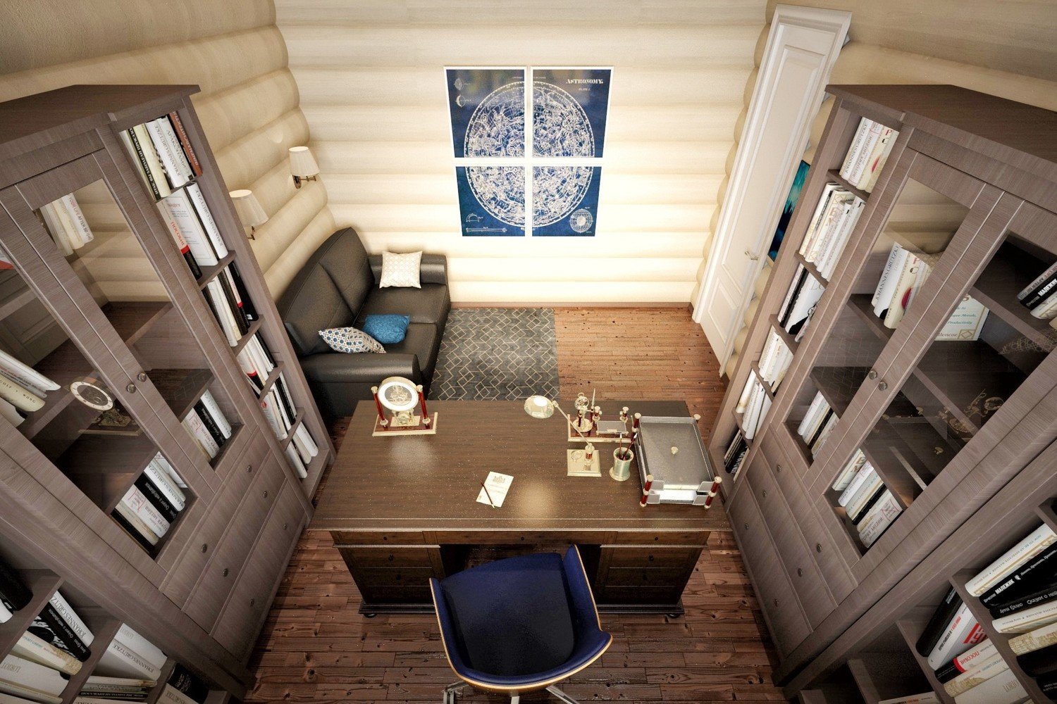 Фотография: Кабинет в стиле Прованс и Кантри, Дом, Проект недели, Дача, Дом и дача, Дмитровский район, Татьяна Безверхая – фото на INMYROOM