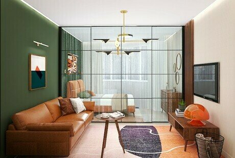 Квартира в стиле midcentury