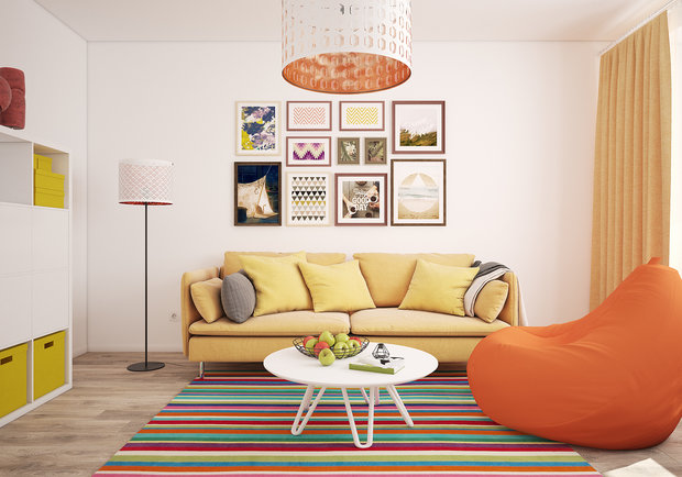 Фотография: Гостиная в стиле Скандинавский – фото на INMYROOM