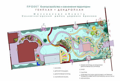 Дизайн участка по Пятницкому шоссе.