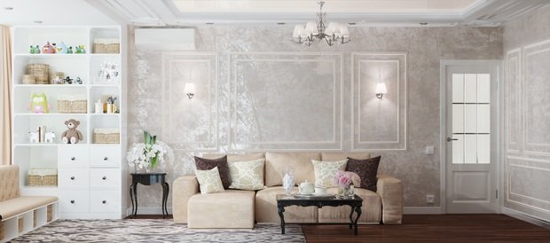 Фото из портфолио Неоклассическая гостиная. Симбиоз античности и современности – фотографии дизайна интерьеров на INMYROOM