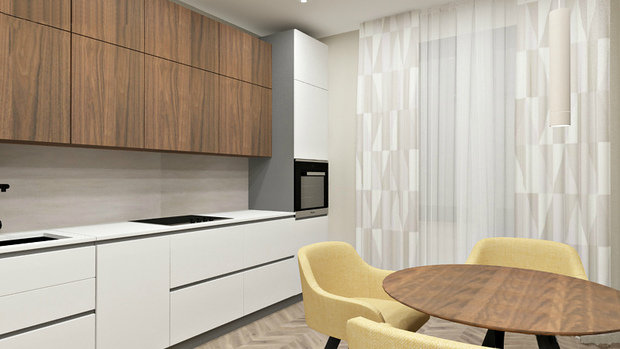 Фото из портфолио 1-к квартиртира 41кв.м – фотографии дизайна интерьеров на INMYROOM