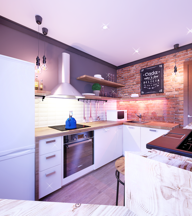 Фото из портфолио Красное или белое? – фотографии дизайна интерьеров на INMYROOM