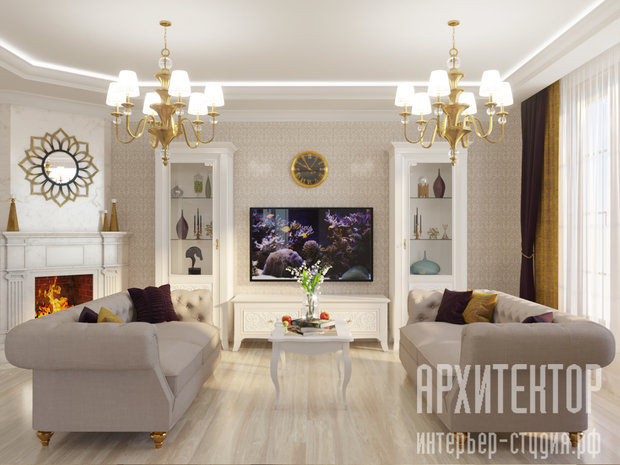 Фото из портфолио Загородный дом, 250 м2 – фотографии дизайна интерьеров на INMYROOM