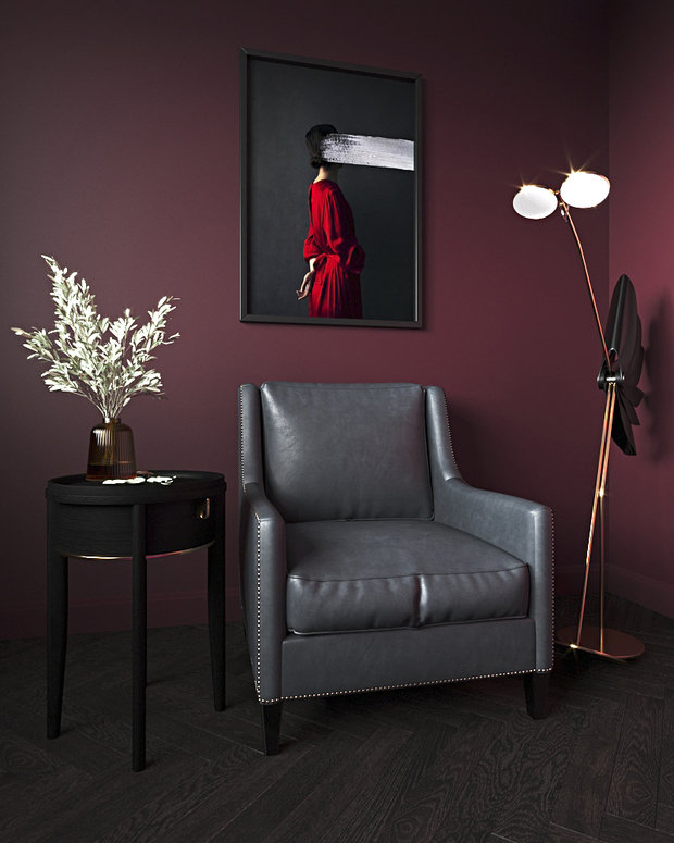 Фото из портфолио Фиолетовая квартира – фотографии дизайна интерьеров на INMYROOM
