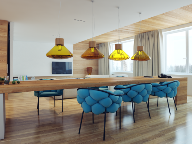 Фотография: Кухня и столовая в стиле Современный, Хай-тек, Квартира, Дома и квартиры – фото на INMYROOM