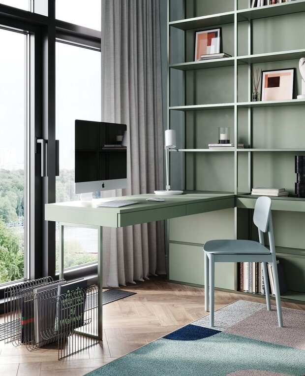 Фотография: Кабинет в стиле Современный, Эклектика, Квартира, Проект недели, Москва, 4 и больше, Более 90 метров – фото на INMYROOM